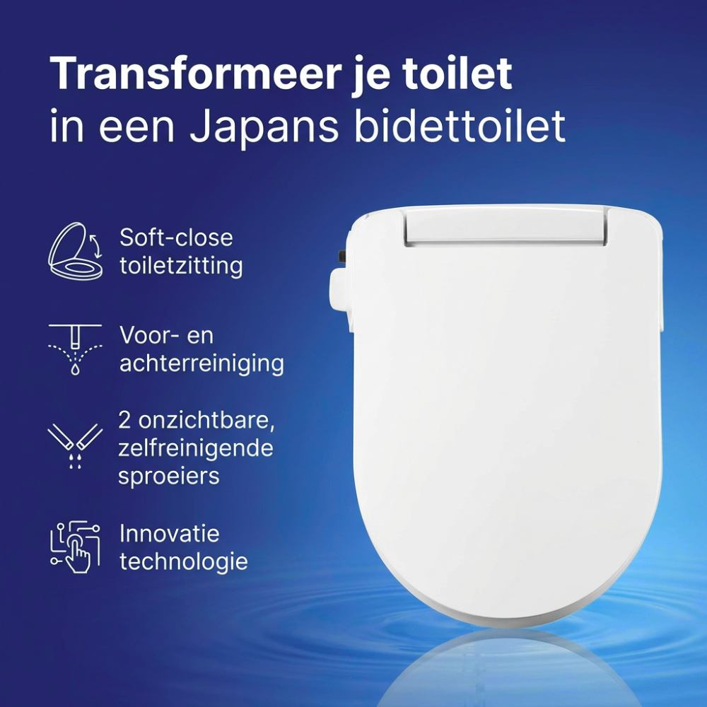 AQUIRO WC Bril met Bidet