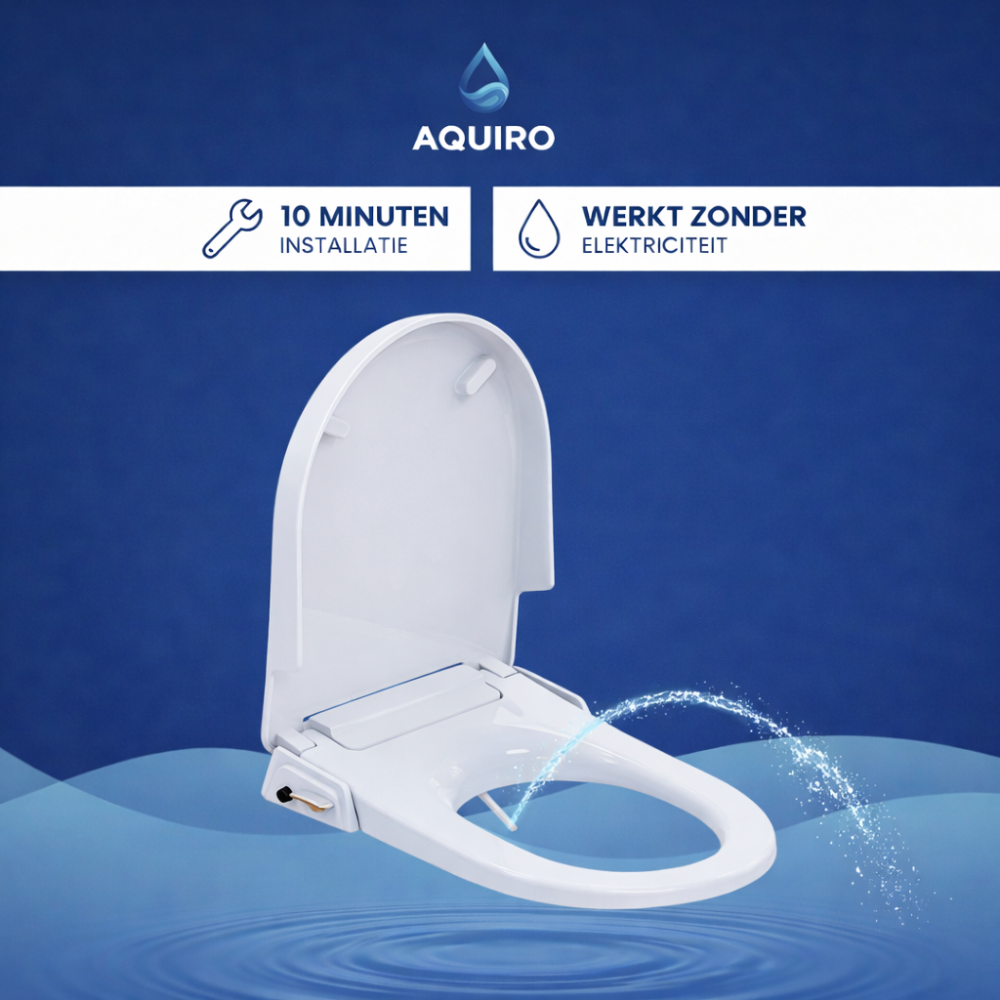 AQUIRO WC Bril met Bidet