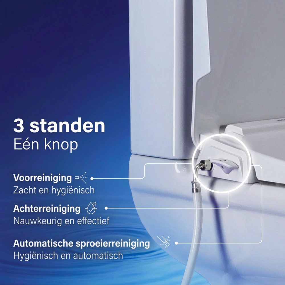 AQUIRO WC Bril met Bidet